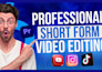 edit professional short form video editing with custom captions